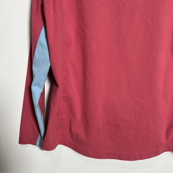 Peter MIllar Surge Soft Shield 1/2 Zip Pullover SIZE M Salmon Pink MRC Fleece - Picture 10 of 11